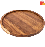 Rustic Sheesham Wood Serving Platter for Food and Drinks