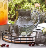 Stylish Wood and Metal Round Tray – Ideal for Serving and Décor - Image 2