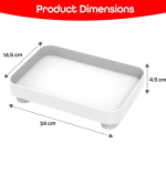 Multi-Purpose Wooden Tray for Perfume, Towels, and Countertop Organization - Image 2