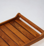 Durable Teak Wood Tray – Perfect for Serving, Organizing, and Dining Tables - Image 2
