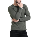Mens Full Sleeve Round Neck Popcorn T Shirt - Image 2