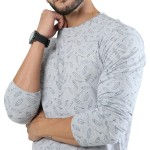 Printed Men's Cotton Full Sleeve T-Shirt