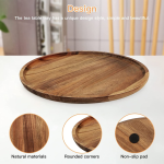 Small Wooden Round Tray