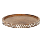 Stylish Wooden Round Tray