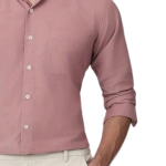 Pink Regular Fit Shirt for Men - Image 3