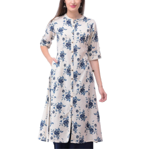 Cotton A-Line Printed Kurta