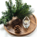 Round Wood Tray For Coffee Table