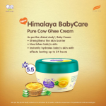 Himalaya Baby Cream with Pure Cow Ghee & pH5.5 For Dry Skin (200ml) - Image 2