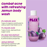 PLIX - THE PLANT FIX Jamun 2% Salicylic Acid Body Wash For Body Acne 236ml - Image 3