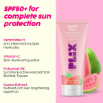 PLIX - THE PLANT FIX Spf 50+ Guava Glow Sunscreen-50G & 10% Vitamin C Guava Face Serum-20Ml Combo - Image 2