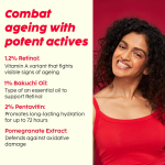 PLIX - THE PLANT FIX Pomegranate 1.20% Retinol & 1% Bakuchi Oil Anti Ageing Night Cream - Image 2