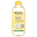 Garnier Micellar Water with Vitamin C, Facial Cleanser & Makeup Remover, Brightening & Hydrating, For All Skin Types - 125ml