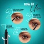 Lakme Eyeconic Black Kajal, Matte Kohl Liner in a Twist Up Pencil  0.35 g - Image 4