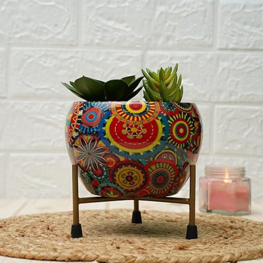 Miniexpress.lk - 2025-05-06T220638.913 Metal Pots for Indoor Plants - Image 1