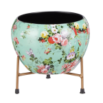 Floral Flower Planter Pot with Tripod Stand for Home - Image 3