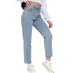 Cotton Lycra Ankle Jeans for Women - Image 2