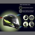 Vega Ryker Bolder Matt Finish Full Face Dual Visor Helmet for Men - Image 4