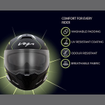 Vega Ryker Bolder Matt Finish Full Face Dual Visor Helmet for Men - Image 3