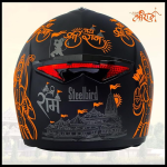 Steelbird Full Face Graphic Helmet for Men and Women with Inner Smoke Sun Shield - Image 3