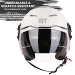 Steelbird GT Dashing Open Face Helmet for Men and Women - Image 3