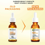 Garnier Bright Complete Night Vitamin C Serum Suitable For All Skin Types, 30ml - Image 2