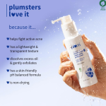 Plum 1% Salicylic Acid Clearly Gentle Gel Face Wash with Blueberry for all Skin Types 100 ml - Image 2