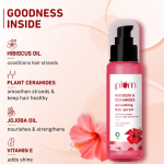 Plum Hibiscus & Ceramides Smoothing Hair Serum Suitable for All Hair Types  75 ml - Image 2