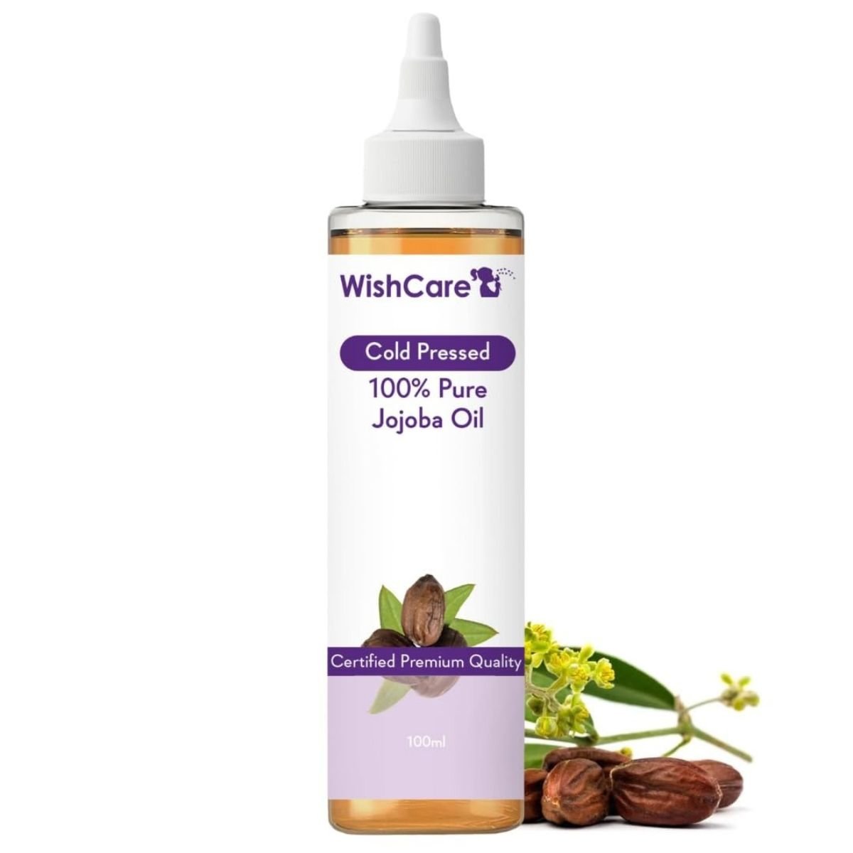 @Miniexpress.lk - 2026-07-08T201150.134 WishCare Pure Cold Pressed Natural Unrefined Jojoba Oil - Moisturizer For Skin 100 ml - Image 1