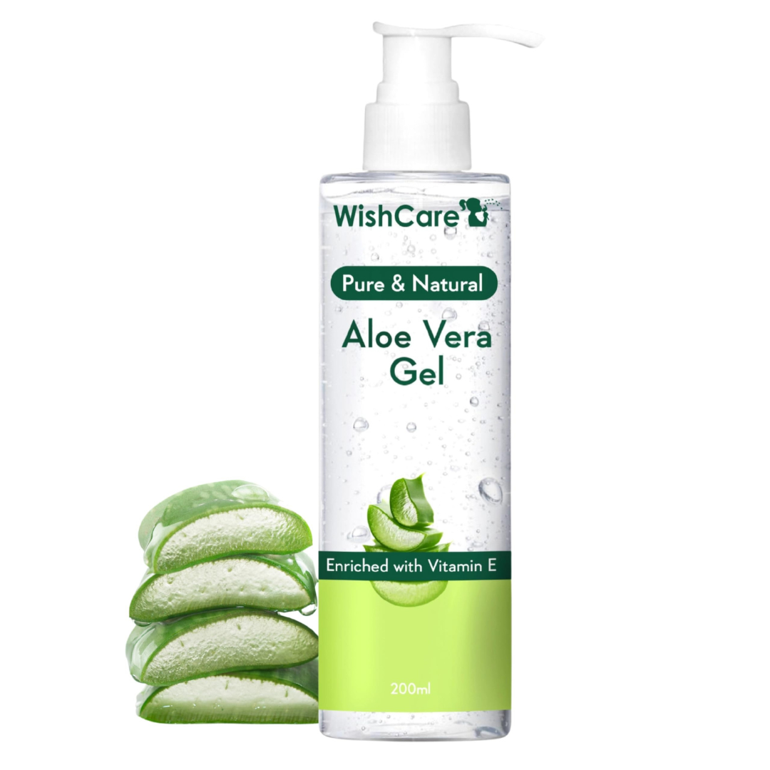 Miniexpress.lk - 2025-06-17T124946.266 WishCare Pure & Natural Aloe Vera Gel for Skin and Hair, 200 ml - Image 1