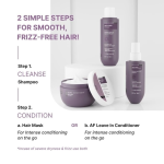 Bare Anatomy Anti Frizz Shampoo + Hair Mask + Ultra Smoothing Hair Serum Kit For  Women & Men - Image 6