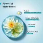 Pilgrim Korean Retinol Under Eye Cream for dark circles, Puffiness & Fine Lines with Vitamin C & Hyaluronic Acid  Women & Men Skin care - 30g - Image 4