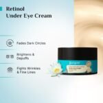 Pilgrim Korean Retinol Under Eye Cream for dark circles, Puffiness & Fine Lines with Vitamin C & Hyaluronic Acid  Women & Men Skin care - 30g - Image 3