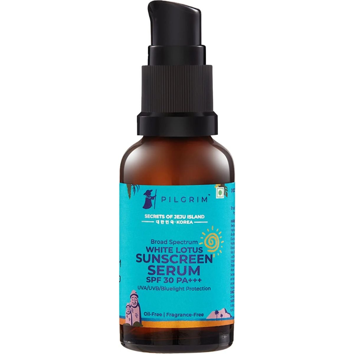 @Miniexpress.lk - 2026-07-02T220810.962 White Lotus Sunscreen Serum SPF 30 PA+++ With Hyaluronic Acid for Dry Oily Skin - 30 ml - Image 1