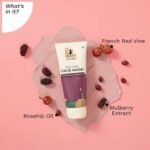 Pilgrim Anti Ageing Red Vine Face Pack & Mask Paste with Mulberry Extracts & Rosehip Oil for Glowing Skin 100 g - Image 5