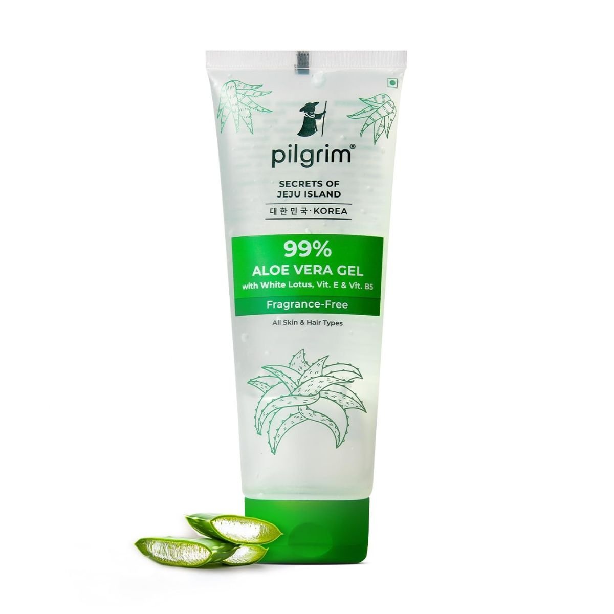 @Miniexpress.lk - 2026-07-03T104847.658 PILGRIM Korean 99% Pure Aloe Vera Gel with Vitamin E & Vitamin B5 for Face & Hair - 200ml - Image 1