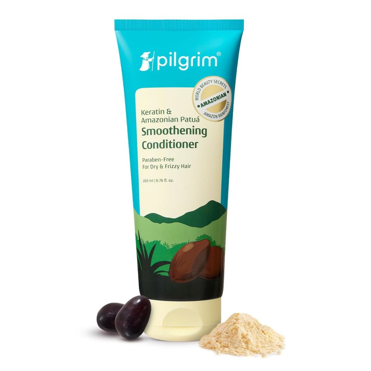 @Miniexpress.lk - 2026-07-03T173028.332 Pilgrim Keratin Hair Smoothing Conditioner Unscented For Dry & Frizzy Hair - 200ml - Image 1