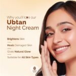 Mamaearth Ubtan Night Cream For Glowing Skin With Turmeric & Saffron For Skin Brightening – 50g - Image 2