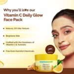 Mamaearth Vitamin C Daily Glow Face Pack with Vitamin C & Turmeric For All Skin Type - 200g - Image 7