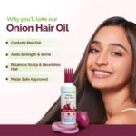 Mamaearth Onion Hair Oil for Hair Growth & Hair Fall Control with Redensyl - 150ml - Image 2