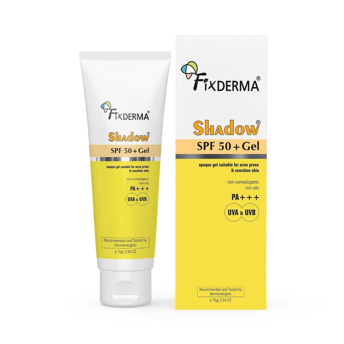 @Miniexpress.lk - 2026-07-09T080018.356 Fixderma Shadow Sunscreen SPF 50+ PA+++ Gel road Spectrum Sunscreen For UVA & UVB Protection - Image 1