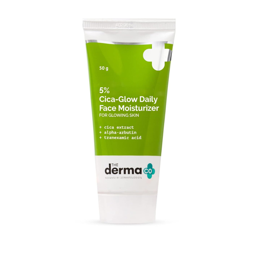 @Miniexpress.lk - 2025-10-20T230824.246 The Derma Co 5% Cica-Glow Daily Face Moisturizer For All Skin Types - 50 g - Image 1