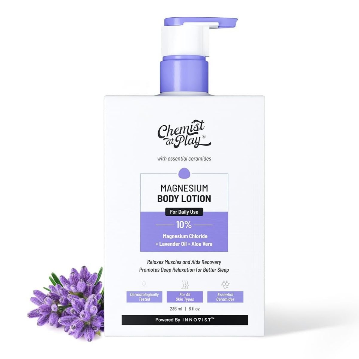 @Miniexpress.lk - 2026-07-08T074505.011 Chemist at Play 10% Magnesium Body Lotion for Better Sleep - 236 ml - Image 1