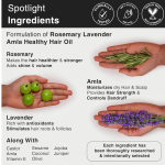 Soulflower Rosemary Lavender Amla Hair Oil for Hair Growth - Image 2