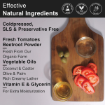 Soulflower Tomato Soap Tan Removal, Skin Acne, Pimple, Blemishes, - Image 3