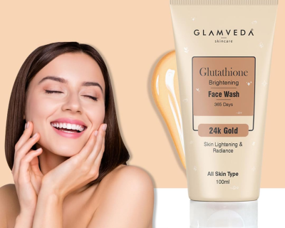 Glamveda Glutathione 24K Gold Face Wash