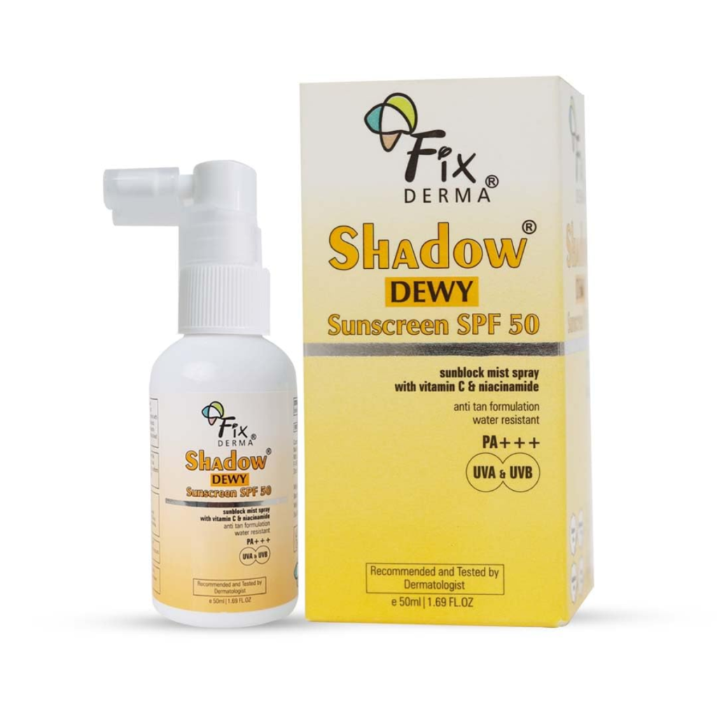 FIXDERMA Shadow Dewy Sunscreen Spf 50 Spray