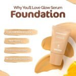 Mamaearth Glow Serum Foundation Mini Tube With Vitamin C & Turmeric For 12-Hour Long Stay- 18 Ml L - Image 3