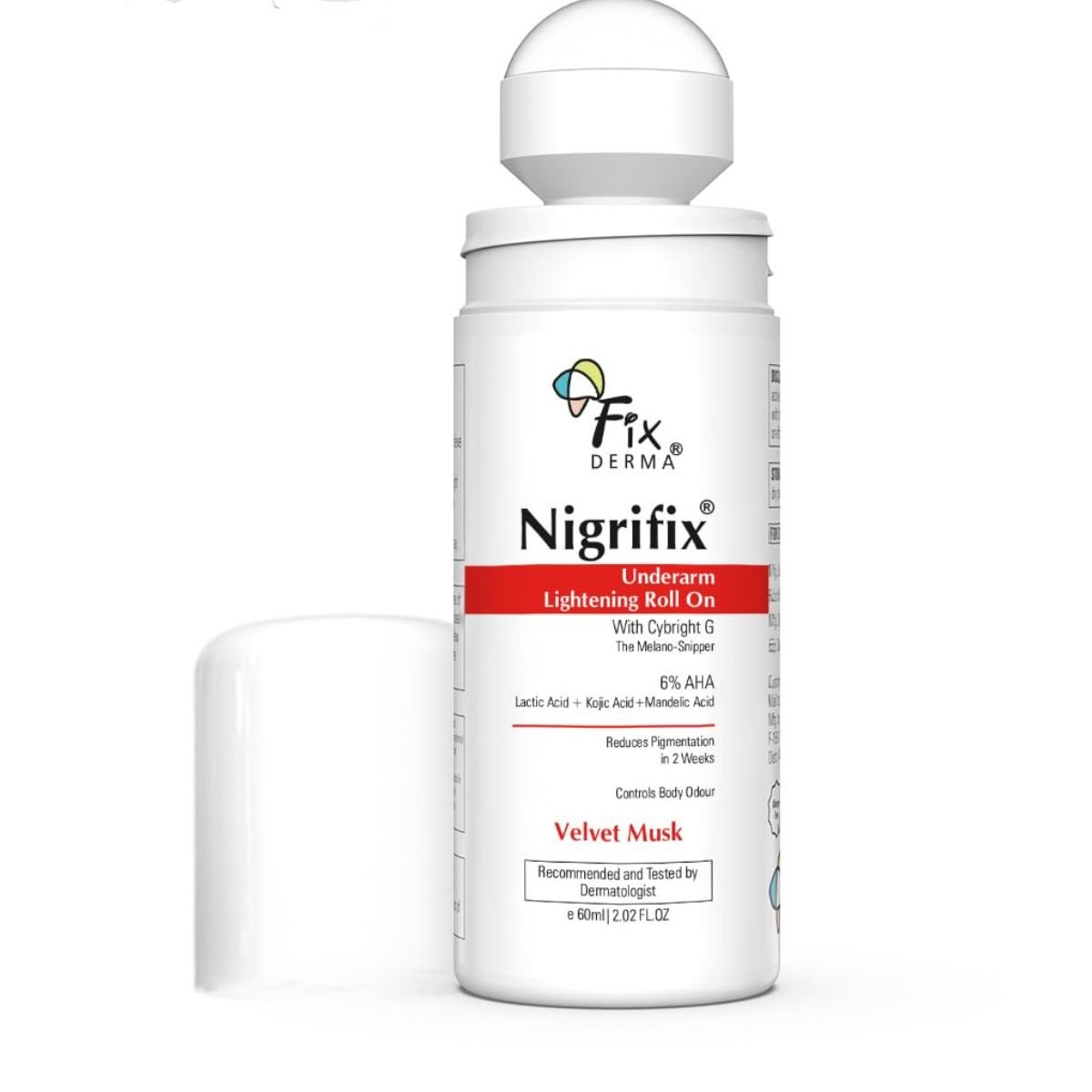 @Miniexpress.lk - 2026-07-09T183950.131 Fixderma Nigrifix Underarm Velvet Musk Roll on For Sensitive Skin - 60ml - Image 1