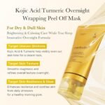 MEDICUBE KOJIC ACID TURMERIC NIGHT WRAPPING MASK 75 ML - Image 3