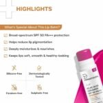 DERMATOUCH Kojic Acid Ceramide SPF 50 PA+++ Tinted Pink Lip Balm - 5g - Image 4